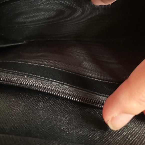 PRADA Saffiano Leather Long Wallet in Black - Picture 8 of 16
